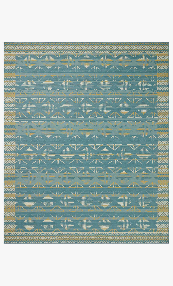 Justina Blakeney x Loloi Ari Outdoor Rug - Spice Ivory