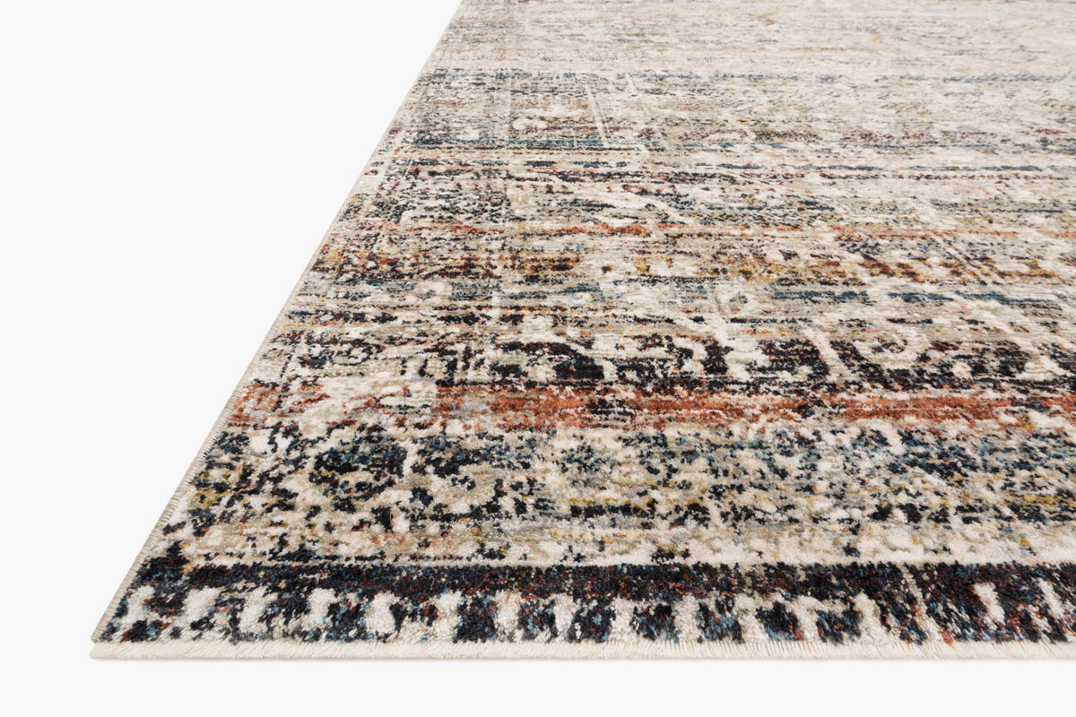 Loloi II Halle Traditional Taupe / Rust Area Rug (HAE-03