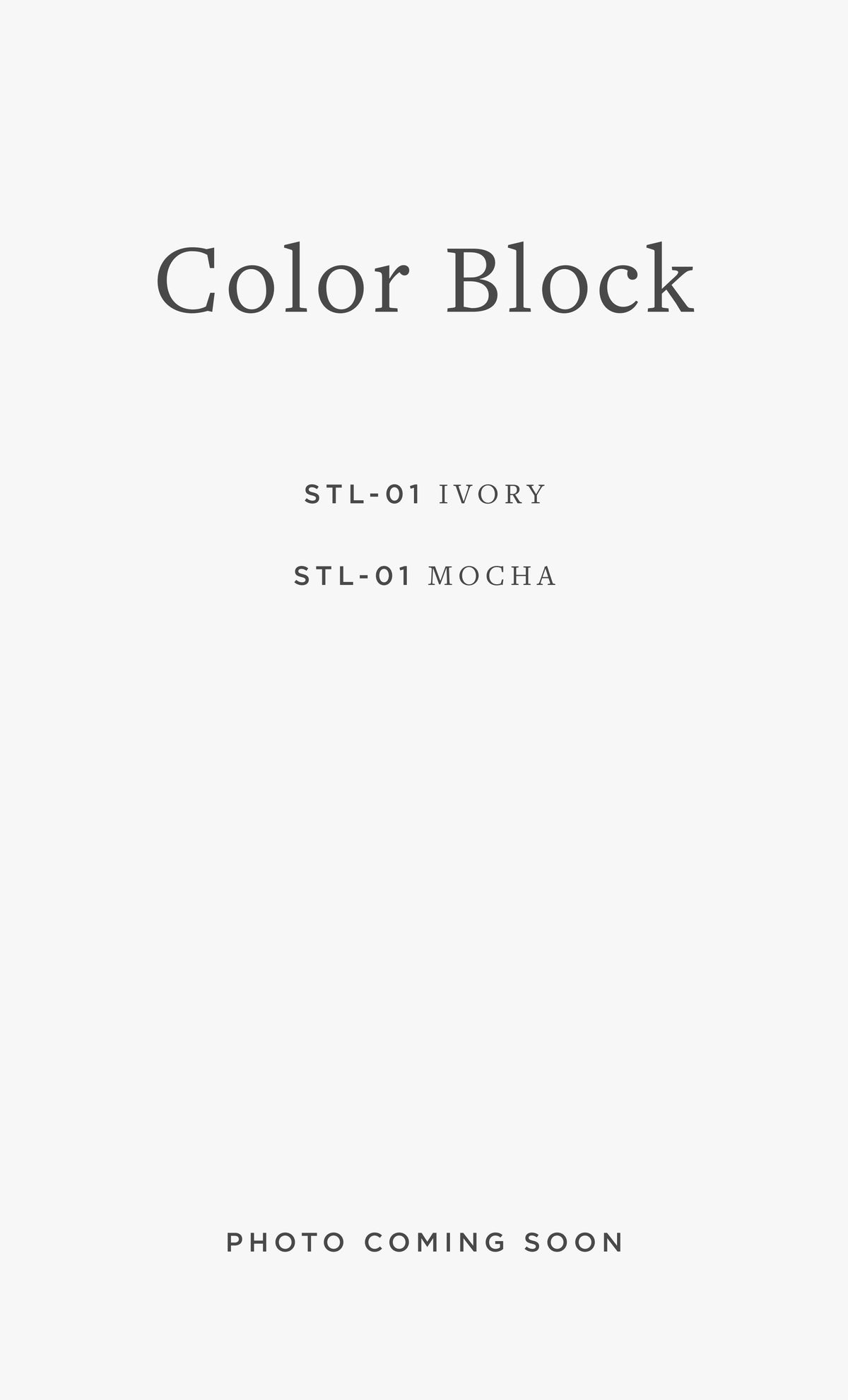 STL-01 COLOR BLOCK / 01