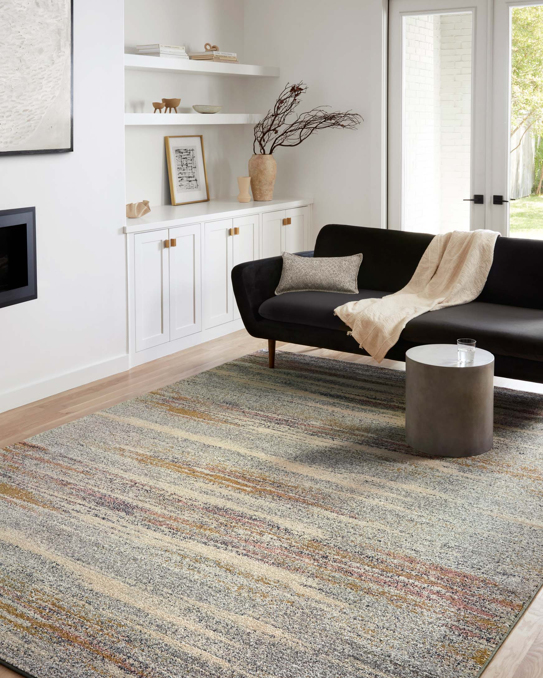 Bow-04 Pebble   Multi & Loloi Rugs