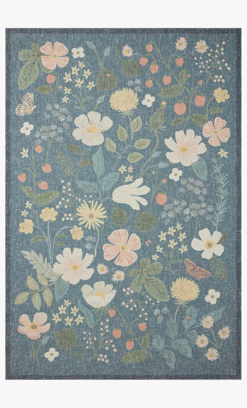 COT-01 RP STRAWBERRY FIELDS TEAL & Loloi Rugs