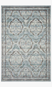 ALFOMBRA COURTYARD COU01 IVORY AQUA 1.6X2.21M