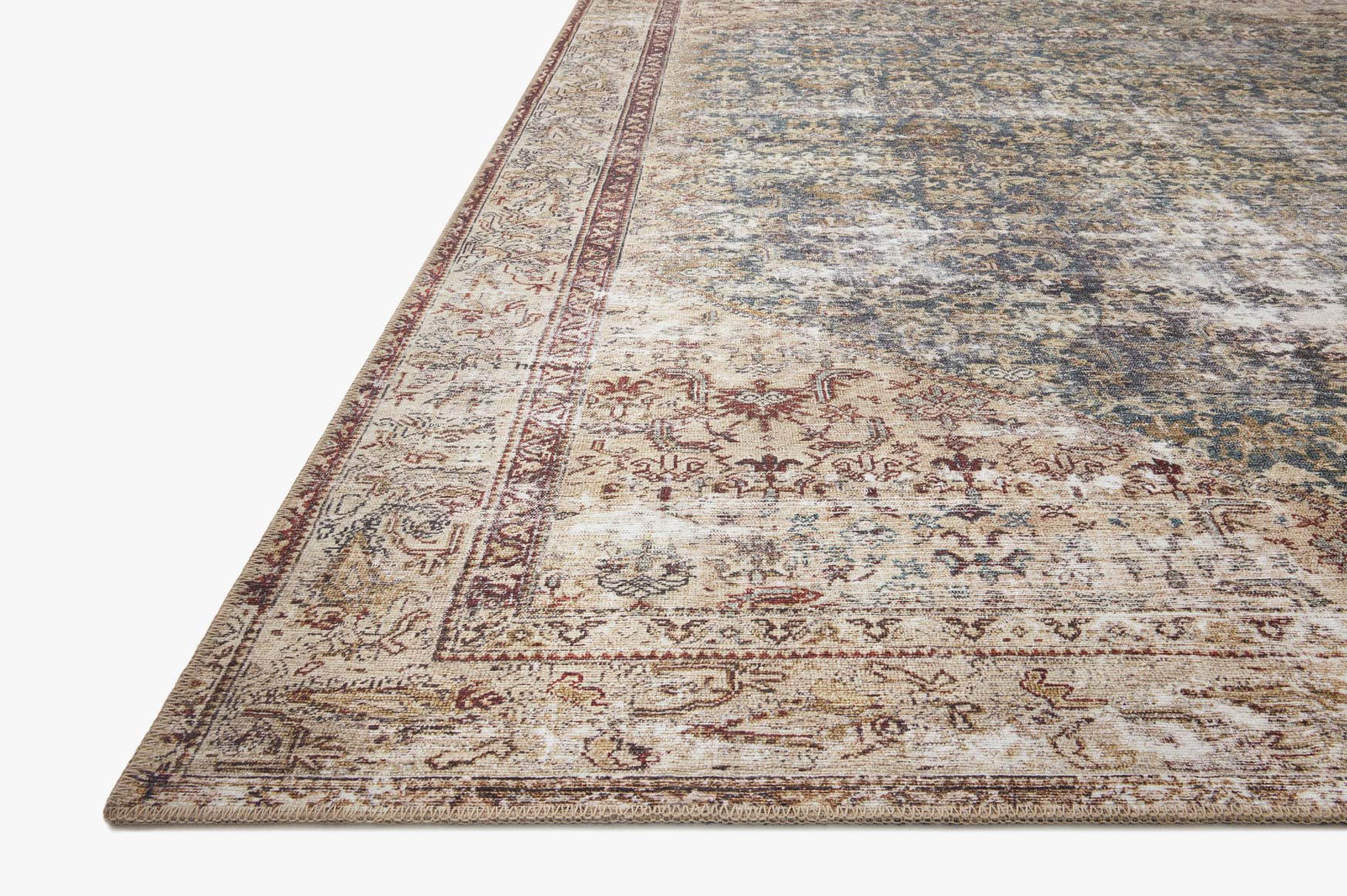 GER-02 AL OCEAN / SAND & Loloi Rugs