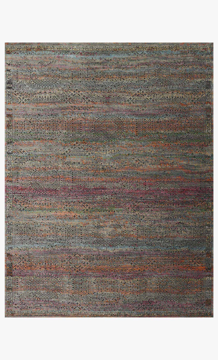 JV-02 CHARCOAL / SUNSET & Loloi Rugs