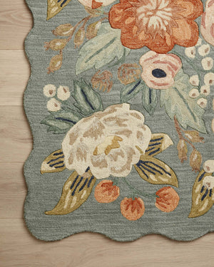 Secret Floral Sage Rug Runner