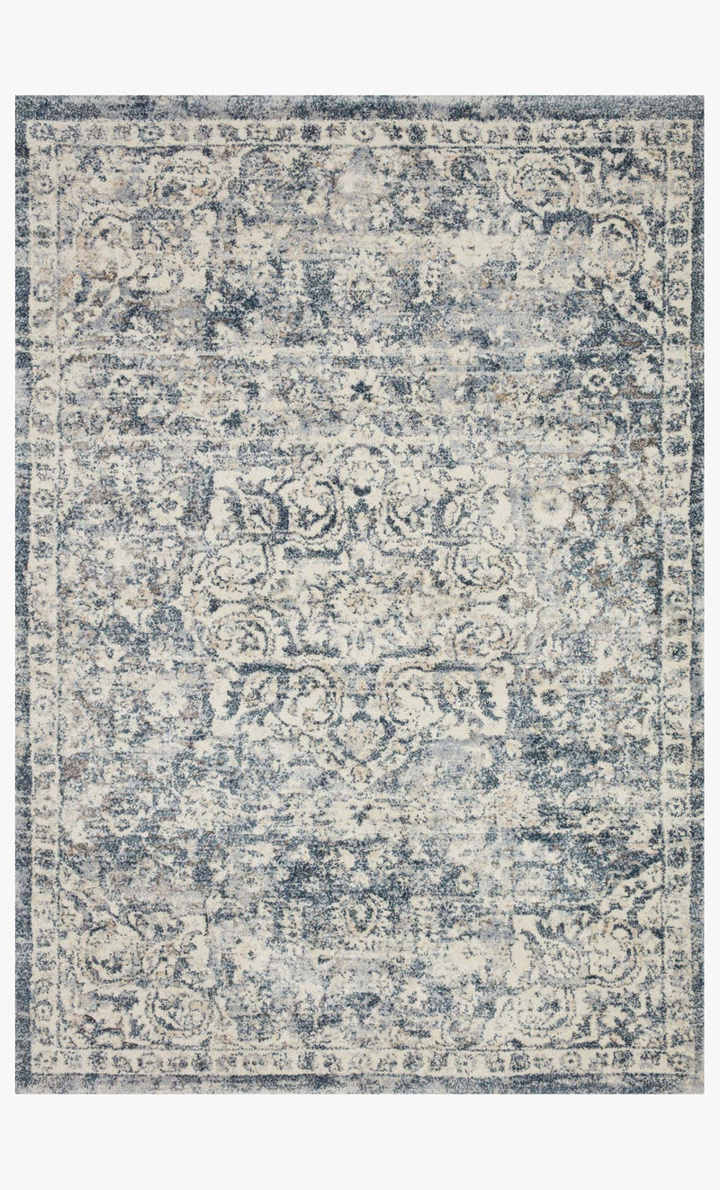 THY-02 IVORY / BLUE | Loloi Rugs